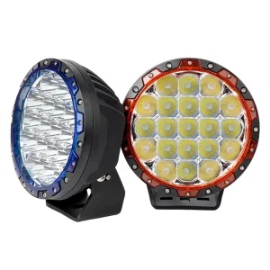 LEDIYTE High Lumen Round 7 inch 105W 12V LED Driving Work Lights Car Offroad With DRL for Cars Tractors