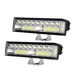 LIGHTFOX 6Inch 4WD Off road IP68 Spot Flood SUV Truck Car Led Work Light Bar