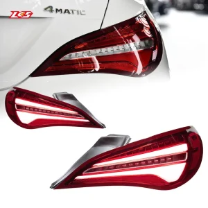 LKS for Mercedes Benz CLA W117 LED Tail Light Assembly Upgrade with Integrated Running Brake Reverse Turn Signals 30W