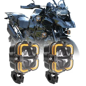 LOYO Super Bright Front Auxiliary LED Fog Light Kit IP68 Waterproof Motorcycle Spotlights for Motorcycle BMW 1200 GS