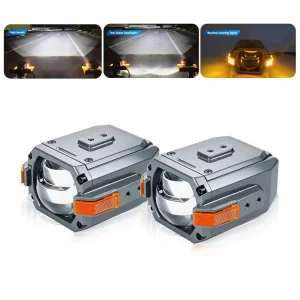 LP61 110W 6000K 3570 5050 Spotlight Lens IP67 Waterproof with DRL for Car SUV Truck Offroad Lighting System