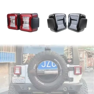 LUMA Car 4×4 Accessories Taillight Taillamp Light Black and Clean for Jeep Wrangler JL