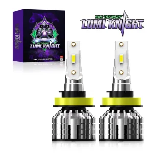 LUMIKNIGHT Automotive LED Headlight Bulb 50W 15000LM 6500K H1 H4 H7 H11 9005 9006 9012 LED Headlight Bulb