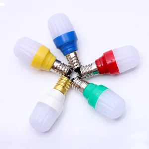 Lamp 220v E14 0.5w RGB Light Bulb Smart Papaya Bulb for Outdoor Decoration Small Night Bulb Light 24v LED Light