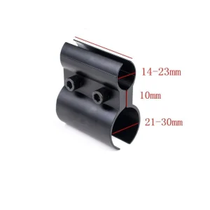 Large Medium Small Q Pipe Clamp Flashlight Clip Red Green Laser Sight Bracket Aluminum Alloy 11mm/20mm Mount Base Round