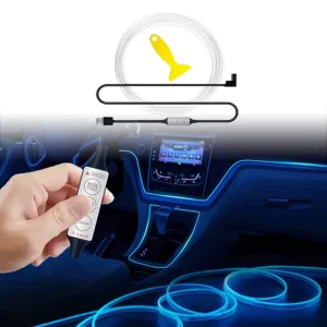 Led Ambient Light Car Interior Atmosphere 12V RGB Decal Strip USB Accessories Lighting Kit