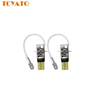Led Bulbs for Cars Universal High Power 6500K LED Fog Light Bulb 24SMD 4014 12V Car Driving Lamp