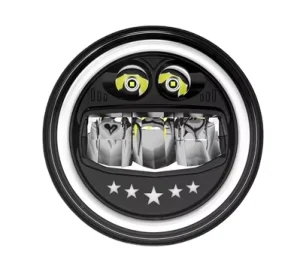 Led Headlights Aluminum Round Angel Eyes Led Auxiliary Driving Lights Led Round Spotlight for Off road Vehicle Tractor