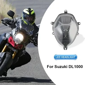 Led Light for Motorcycle Front Lamp Assembly Motorcycle Lighting Systems with Hi low Beam DRL for Suzuki DL650 DL1000