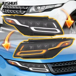 Led Projector Headlight for Range Rover Evoque 4 Lenses Headlamp Daytime Running Lights