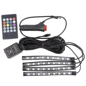 Led Strip Lights Led Car Interior Light USB Auto Atmosphere Decoration Ambient Lamp with APP Button Control