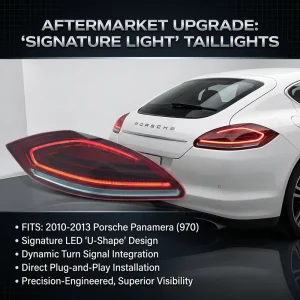 Led Tail Lights Car System Suitable for 10-13 Porsche Parameras Taillight Assembly Panamera Modified LED Water Turn signal
