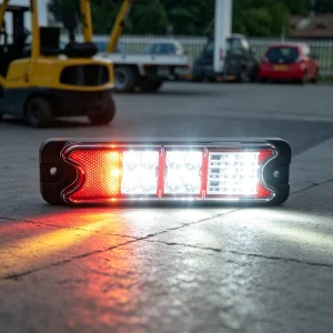 Led Tail Lights for Forklifts 12-80v Light Brake Backup Reverse Turn signal Indicator with Reflector for Forklift Spare Light