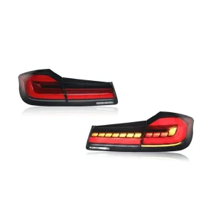 Led Taillight for BMWs 5 Series G30 G38 Durable M5 Style Tail Lamp Assembly Rear Light Upgrade Clear Lens