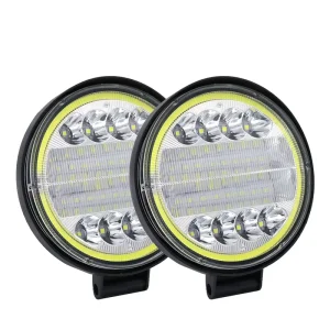 Led Working Light 4inch 72w Round Truck Available LED Driving Lights Off Road with Amber Drl Luz De Trabajo Led 4inch 72w Faro