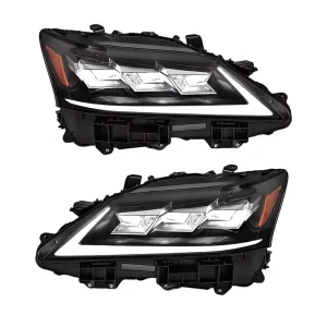 Lexus GS GS250 GS350 GS450h Upgrade Triple Beam Matrix LED Headlights Assembly Full LED Projector Facelift L-Shape
