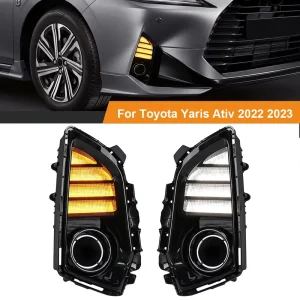 Light Daytime Running Lights High Quality Lens for Toyota Vios Yaris Turn Signal DRL
