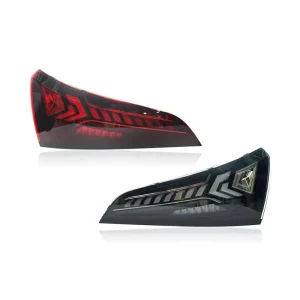 Light Guide LED Tail Light Assembly Retrofit for Audi Q5 8R Sequential Turn Signal & Running Light Upgrade