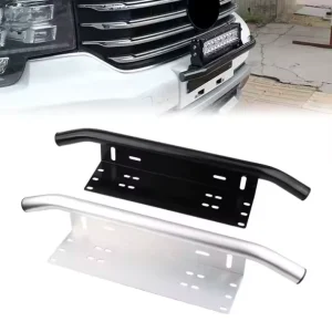 Light Mount Bracket Aluminum LED Light Bar Frame Holder for Off Road Universal Front Bumper License Plate