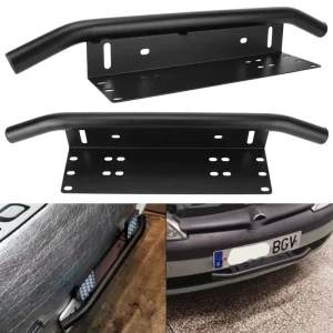 Light Mount Bracket Aluminum LED Light Bar Frame Holder for Off Road Universal Front Bumper License Plate Model 24659 1 70 1