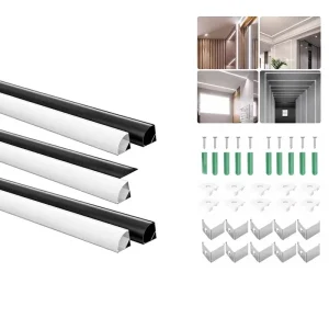 Linear Light Aluminum Channel Kit Wardrobe Cabinet Trim Light Set 1616 Triangular V Shaped Groove Fixture Cross Border Package