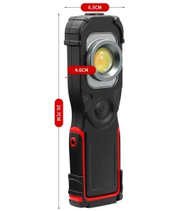 Long Lasting 4400mAh Rechargeable 6000/7000K COB LED Work Light with 180° Rotated Hook Magnet Bracket