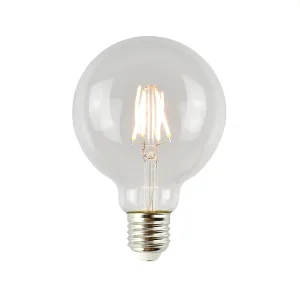 Low Power Saving Tungsten Lamp Round E27 Screw High Lumen Indoor Decorations Transparent 10W G95 LED Filament Bulb