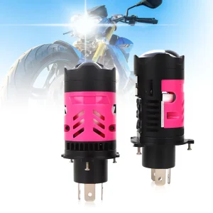 M06 65W LED Motorcycle Headlight H4 White Plug and Play LED Laser Lens Motorcycle Lighting System