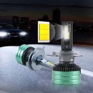 M10 Series 120W 15000LM 3570 CSP Chip IP68 Waterproof Lossless Installation H4 Car LED Headlight Bulb