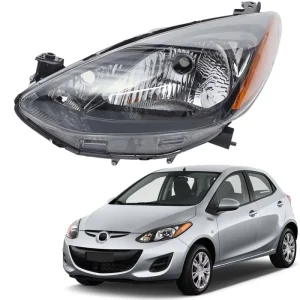 M2 Halogen Headlight USA Version OEM DR61-51-0K0D DR61-51-0L0D Car Front Lamp Auto Lighting System for Mazda 2