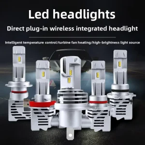 M3 Car LED Headlights H4 Direct Plug High Low Beam Combo 12V 6000K High Power 24W 3500LM Vehicle Upgrade H7