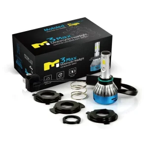M3 Max H4 Motorcycle LED Headlight 40W 4000LM AC DC 6063 Aviation Aluminum IP68 Waterproof