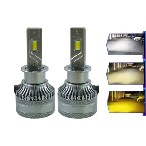 MACAR M35 Auto Lighting System 60W 12V Tri LED 9003 HB3 H3 Automotive LED Headlight 6000K 4300K 3000K Car Accessories New H1