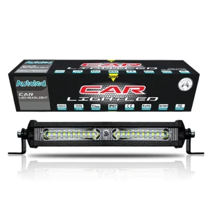 MOTOLED LED Light Bars 18W Single Row Slim 3030SMD White Yellow for Truck 4×4