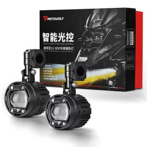 MOTOWOLF Motorcycle Lights Motorbikes System Motorcycle Lighting Scooter Road square Led Outdoor Headlight