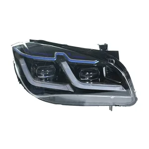 MT for X1 Headlight Assembly E84 Modified LED Lens Blue Eyebrow Daytime Running Light Turn Signal 55W 24V