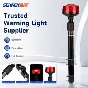 MWL100 DC10 30V Security Rear Warning Motorcycle Rear Pole Led Strobe Light High Quality Emergency Warning Light