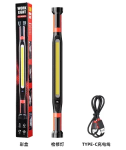 Magnetic IP65 LED Work Light 1000LM Rechargeable Flashlight with Strong Magnet Hook for Car Repair Construction
