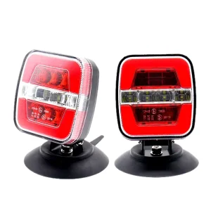 Magnetic Wireless LED Trailer Light Taillight with High-Brightness 2.4G Communication Magnetic Suction Cup Mount L