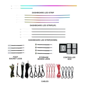 Manufacturer Multicolor Car Ambiental Light LED Car Roof Light for BMW X1 F48 Car Interior Ambient Lights