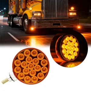 Manufacturer Sale Double Side Flat Head Light Multi Color LED Truck Tail Light Decorative Light for Trailer Truck Buses