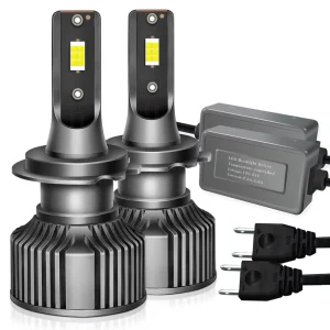 Manufacturer Sourced 4300K Warm Yellow LED Headlight Bright H7H4H1 Car Bulb for 12V Cars and 24V Trucks New Condition