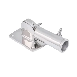 Marine 316 SS 180. Swivel Wall Mount Bracket Precision Cast Light Post Base for Outdoor Landscape Lighting & Flagpole