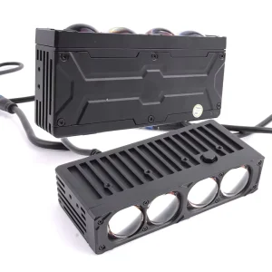 Matrix Car Led Grille Light Bi Led Projector Lens 100W 10000LM 6500K 4 Lens Auto LED Auxiliary Light