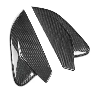 Matte Carbon Fiber Interior Rear Mirror Housing Cover Anti-Fingerprint Customizable Dimensions Shape for Ford Mustang
