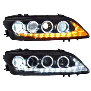 Mazda 6 LED Daytime Running Light Lens Xenon Headlight Assembly Angel Eye Modification Halogen Xenon Headlights