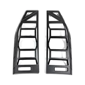Mecha Tail Light Cover ABS Glossy Black Rear Lampshade Non Destructive Installation Exterior Accessories