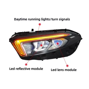 Mercedes-Benz A-Class 12V High Quality Full LED Headlight Assembly A180L/A200 Upgrade Self-Diagnosis