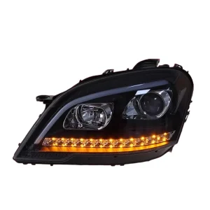 Mercedes Benz ML GL W164 Headlight Assembly Upgrade LED Projector Lenses Daytime Running Lights Sequential Turn New