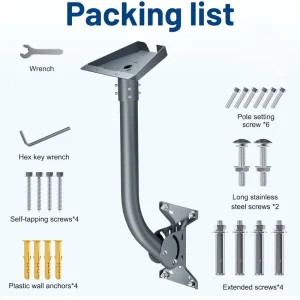 Metal Mount Led Solar Light Support Bracket